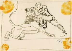 Paul Manship - Hercules and the Nemean Lion