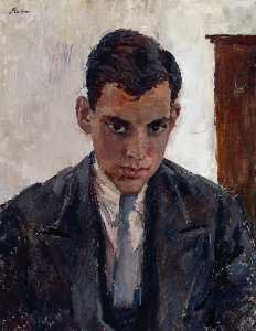 Augustus Edwin John - Portrait of a Young Man