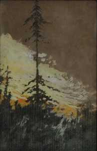 Mary Agnes Yerkes - (Tall Pine), (painting)