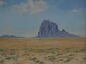 Mary Agnes Yerkes - Sentinel of the Desert, (painting)
