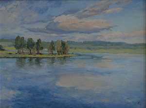 Mary Agnes Yerkes - Moose Haven, (painting)