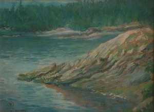 Mary Agnes Yerkes - Camping Spot, (painting)
