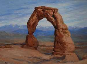 Mary Agnes Yerkes - The Delicate Arch, (painting)