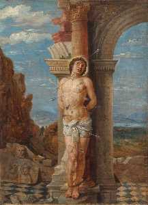 David The Younger Teniers - Saint Sebastian (after Andrea Mantegna)