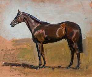 Alfred James Munnings - Study of Mr Lambton's Horse, 'Pricket'