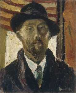 Ronald Ossory Dunlop - Portrait of a Man, Bust Length