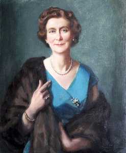 Frank O Salisbury - Lady Gertrude E. Smith (Lady Ben), Member of Newton Abbot Rural District Council (1965–1975)