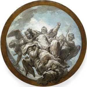 Charles-André Van Loo (Carle Van Loo) - Life of St. Gregory The Apotheosis of St Gregory