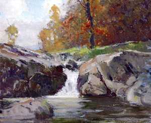 Georges Ames Aldrich - Mountain River 2