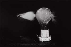 Harold E Edgerton - Death of a Lightbulb (fourth photo in sequence of four)