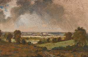 John Constable - Dedham Vale, with a view to Langham church from the fields just east of Vale Farm, East Bergholt