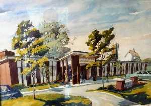 Ruth Van Sickle Ford - Aurora Dental Arts Building, (painting)