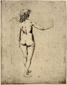 Julian Alden Weir - Nude Study