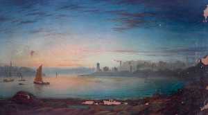 James Shotton - North Shields from the River Mouth