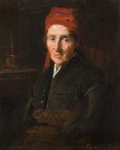 George Paul Chalmers - A Brittany Peasant