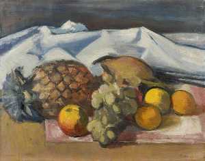 Theodor Kern - Still Life with a Pineapple