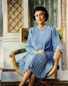 June Mendoza - Her Majesty Queen Elizabeth II (b.1926)