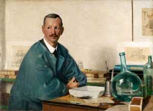 James Mcbey - Martin Hardie (1875–1952), in His Etching Studio