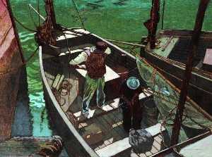 Eric Hesketh Hubbard - Lobster Boats