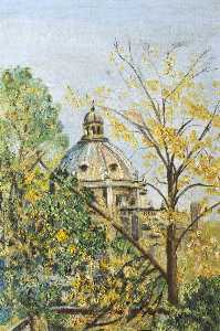 Cyril Norman Hinshelwood - View from Exeter College Fellows' Garden