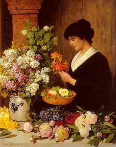 Otto Scholderer - The Flower Arrangement