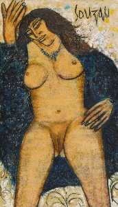 Francis Newton Souza - Untitled (Nude)