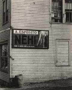 Ralph Steiner - Sign, Saratoga Springs