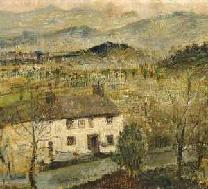 Caroline Byng Lucas - Welsh Landscape (Brondanw, Merioneth)