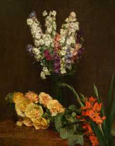 Henri Fantin Latour - Flowerpiece