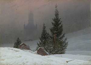 Caspar David Friedrich - Winter Landscape