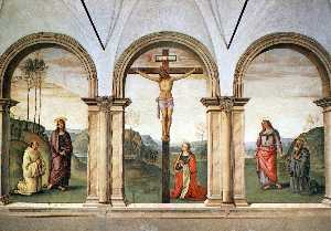 Pietro Perugino (Pietro Vannucci) - The Pazzi Crucifixion