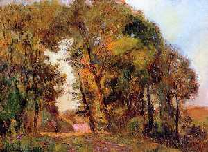 Albert-Charles Lebourg (Albert-Marie Lebourg) - The Forest in Autumn near Rouen