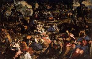 Jacopo Tintoretto - The Jews in the Desert