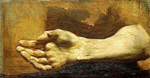 Jean-Louis André Théodore Géricault - Français Étude de bras et de main realisé par Géricault por son oeuvre Le Radeau de la Méduse