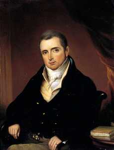  Paintings Reproductions John Hay by William Moore I (1790-1851) | WahooArt.com