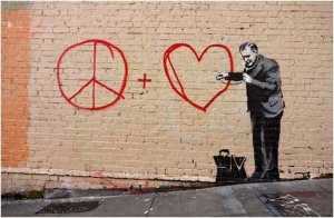 Banksy - Peaceful hearts doctor