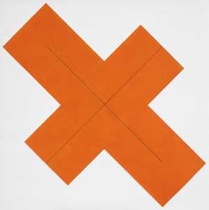 Robert Mangold - X Within X Orange