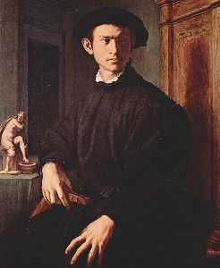 Agnolo Bronzino - Portrait of a young man