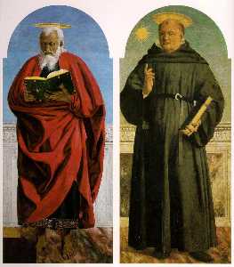 Piero Della Francesca - St. John the Evangelist and St. Nicholas of Tolentino