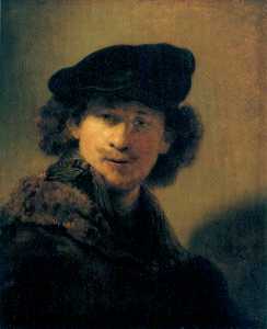 Rembrandt Peale - Self-portrait with beret