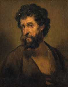 Salomon De Koninck - Portrait of a bearded man