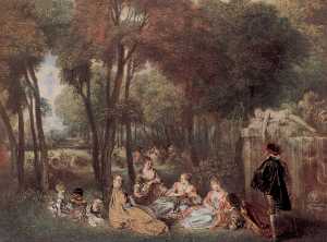 Jean Antoine Watteau - The Champs -#201;lyss-#233;es