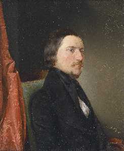 August Von Pettenkofen - Portrait of August Semeleder