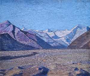  Artwork Replica From Kurul to Karakoram range, 1926 by Nicholas Roerich (1874-1947, Russia) | WahooArt.com