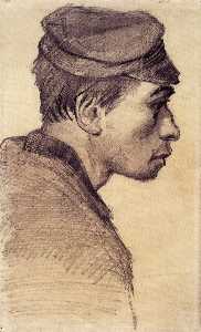 Vincent Van Gogh - Head of a Young Man
