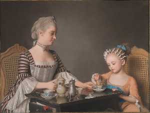 Jean Étienne Liotard - The Lavergne Family Breakfast