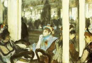 Edgar Degas - Women on a Cafe Terrace
