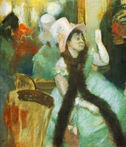 Edgar Degas - Portrait after a Costume Ball (Portrait of Madame Dietz Monnin)