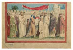 William Adolphe Bouguereau - Saint Louis Bringing the Holy Crown to Paris