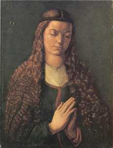 Albrecht Durer - Portrait of Katharina Furlegerin with her Hair Down